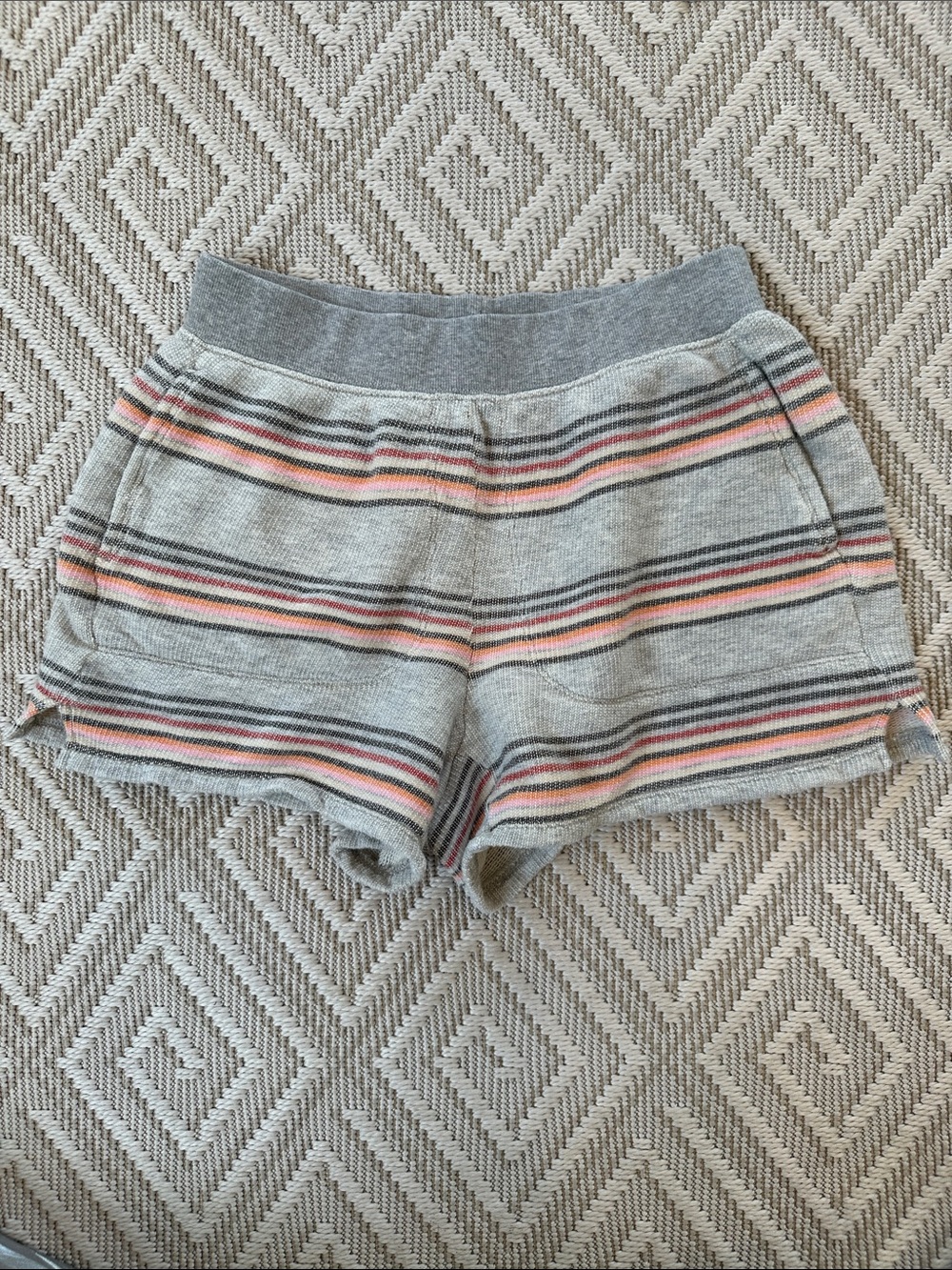 Madewell MWL Stitched-Pocket Sweatshorts in Sorrento Stripe